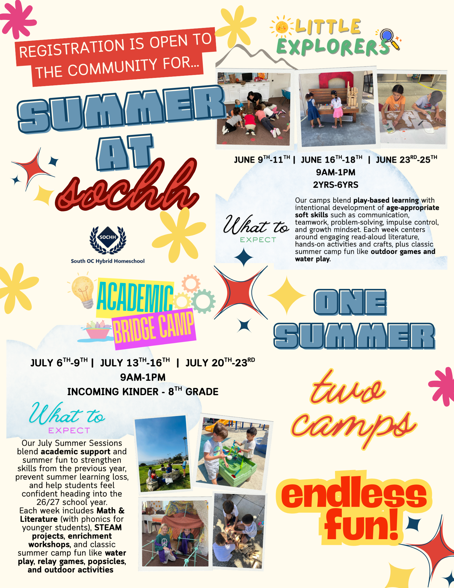South OC Hybrid Homeschool Summer Camps