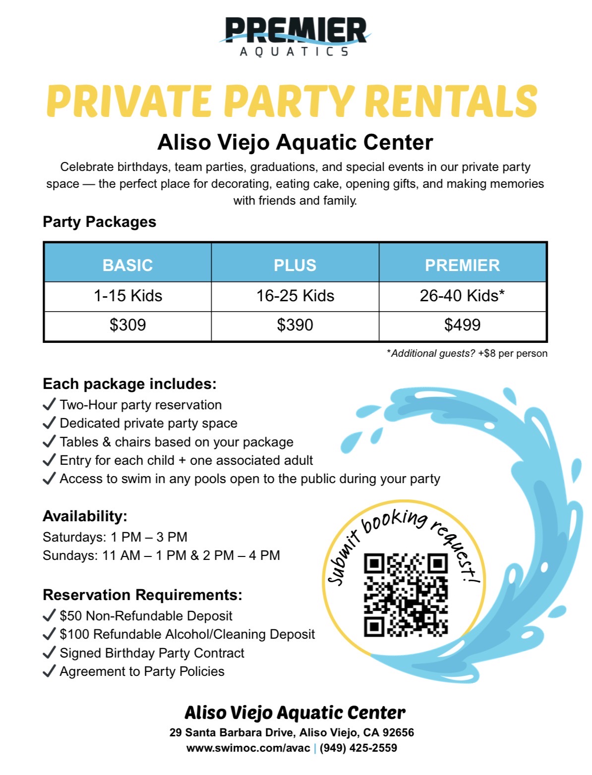 Premier Aquatics Services Premier Aquatics Services<br />